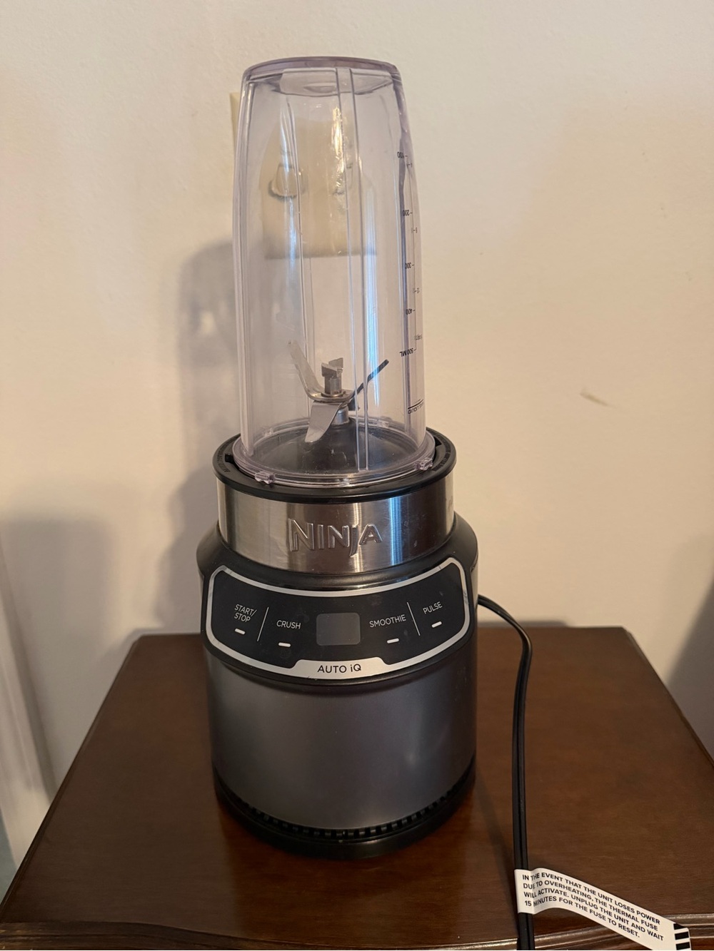 Ninja Personal Blender – Gray with Clear Cup